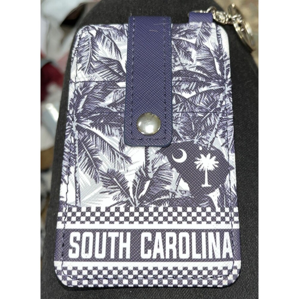 South Carolina Keychain Credit Card ID Holder Organizer Robin & Ruth Souvenir